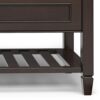 Connaught - Entryway Storage Bench With Shelf - Chestnut - Image 9