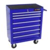 7 Drawers Multifunctional Tool Cart With Wheels - Blue - Image 6
