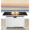 Rectangular Fire Pit With Frame - White - Image 10