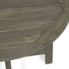 Outdoor 3 Pieces Half Round Folding Bistro Set: Weather Resistant, Space Saving - Gray - Image 9