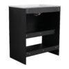 Modern Freestanding 30" Bathroom Vanity With Ceramic Sink, Soft Closing Doors Cabinet - Dark Oak - Image 16