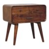 Avora - 3 Drawer Nightstand - Brown - Image 2