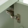 Modern Small Bathroom Vanity Cabinet With Ceramic Basin, Ample Storage, 1 Soft Close Door - Green - Image 15