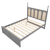 Queen Size Platform Bed With With 2 Big Drawers Twin Size Trundle - Gray - Image 5