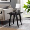 Japandi - Minimal Solid Wood Side Table - Black - Image 4