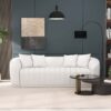 Markus - Mid-Century Modern Luxury Tight Back Couch - White - Image 6