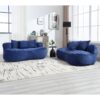 Bean Bag Sofa Lazy Sofa Durable Comfort Lounger High Back Chair For Adults And Kids, Indoor & Outdoor - Navy - Image 13