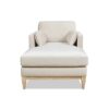 Knox - Modern Farmhouse Chaise Lounge Chair - French Beige - Image 3