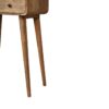 Mini Curved Console Table - Oak - Image 8
