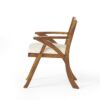 Dining Chair With Water Resistant Cushion - Teak - Image 8