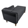 Chaise Lounge Indoor, Velvet Lounge Chair For Bedroom With Storage & Pillow, Modern Upholstered Rolled Arm Chase Lounge For Sleeping With Nailhead Trim For Living Room Bedroom Office - Black - Image 17