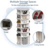 6 Tier Spinning Shoe Rack, Free Standing, 360° Revolving Shoe Organizer - White - Image 10