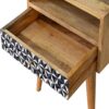 Mosaic Nightstand, 1 Drawer - Oak - Image 4