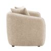 Keith - Chenille 3 Piece Living Room Set (Comes With Matching Color Toss Pillows) - Beige - Image 3