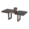 Topmax - 7 Piece Traditional Extendable Dining Table Set With Butterfly Leaf And 6 Upholstered Dining Table Set - Brown - Image 12