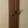 4 Door Cabinet With 1 Drawer, With 4 Adjustable Inner Shelves, Storage Cabinet - Walnut - Image 16