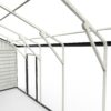 Double Garage Metal Shed With Side Entry Door - White - Image 3