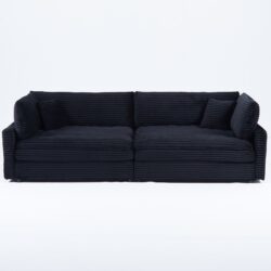 2 Throw Pillows, Four Backrests, Opening Up A New Style For The Living Room's Casual Area - Black