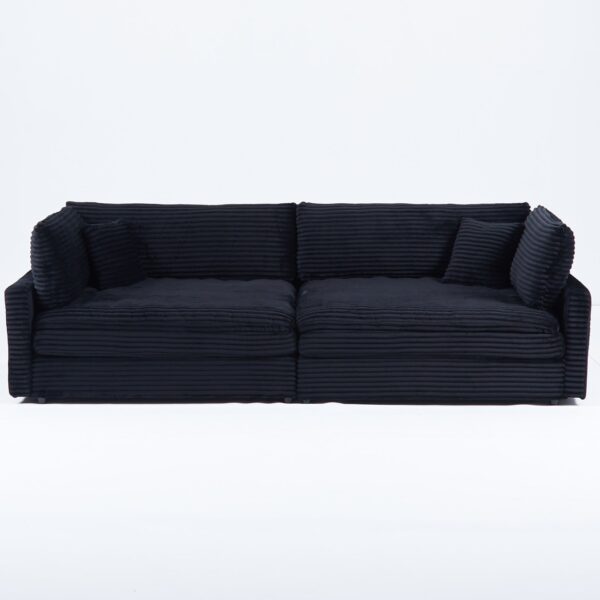 2 Throw Pillows, Four Backrests, Opening Up A New Style For The Living Room's Casual Area - Black