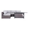 6 Piece Sectional Sofa Set With Cushions - Brown - Image 3