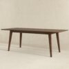 Levi - Modern Style Rectangular Dining Table - Brown - Image 5