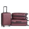 3 Piece Luggage Sets Lightweight Suitcase With Two Hooks, Spinner Wheels, Tsa Lock, (20/24/28) - Wine Red - Image 13
