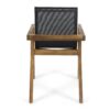 Dining Chair With Frame And Mesh Seating (Set of 2) - Teak - Image 11