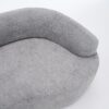 4 Seater Sofa With Chenille Fabric, 30D, 60 Hardness Full Sponge, 4 Pillow For Living Room, Home Furniture Sleeper Sectional Sofa For Apartment - Gray - Image 3