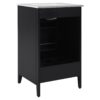 Modern Freestanding 20.3" Bathroom Vanity With Sink, Functional Drawer, Soft Closing Door - Black - Image 19