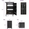 Mobile Charging Cart And Cabinet For Tablets Laptops 32-Device - Matt Black - Image 13