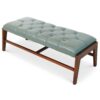 Hera - Bench With Buttons - Antique Green / Light Sage Green - Image 8