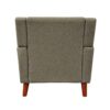 Upholstered Armchair With Button Tufting And Tapered Legs - Mocha - Image 8