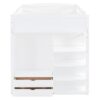 Full Size Loft Bed With Desk, Wardrobes, 4 Drawers And 4 Shelves - White - Image 9