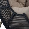 Cori - Outdoor Patio Egg Chair, With Cushion - Black / Khaki - Image 8