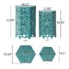 Eliana - Stylish Side Table - Teal - Image 10