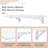 Laundry Room Folding Table Wall Mounted Folding Table For Small Spaces, Fold Down Desk, Workbench, Addition To Garage & Shed - White - Image 7