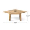 Mirabelle - Corner Chair, Coffee Table - Teal - Image 2