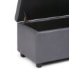 Cosmopolitan - Storage Ottoman - Stone Gray - Image 7