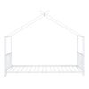 Twin Size Metal House Platform Bed - White - Image 4