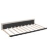 Queen Size Upholstered Platform Bed With 2 Drawers And 1 Twin Long Trundle - Dark Beige - Image 19