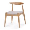 Candescent - Dining Chair With Curved Back And Wood Frame (Set of 2) - Beige - Image 5