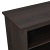 Modern Transitional Wood 70" Fireplace TV Stand For 80" TVs With 2 Shelves - Espresso - Image 3