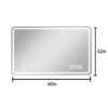 Bathroom Mirror With LED Lights Front And Backlit, Anti-Fog Lighted Vanity Mirrors For Wall Mounted And 5 Level Dimmable, Horizontal / Vertical - Clear - Image 11
