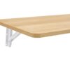 Laundry Room Folding Table Wall Mounted, Folding Table For Small Spaces, Fold Down Desk, Workbench, Addition To Garage & Shed - Burly Wood - Image 15