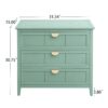 3 Drawer Cabinet For Bedroom, Living Room, Or Study, American Furniture - Light Green - Image 3
