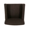 Charmed Upholstered Counter Stool With H Frame Base And Round Arms - Brown - Image 7