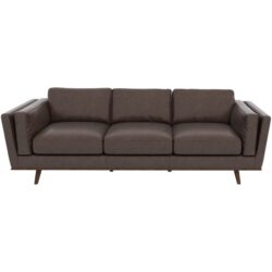 Chase - Leather Sofa - Chocolate / Dark Brown