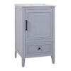 20" Bathroom Vanity With Sink, Bathroom Cabinet With A Door, Door Shelf Storage And Adiustable Foot Pads, A Drawer - Gray - Image 11