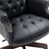 Executive Office Chair, High Back Reclining Comfortable Desk Chair With Smooth Glide Caster Wheels - Black - Image 7