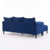 Convertible Combination Sofa, Sofa L Shaped, Sofa With Footstools With Storage Sofa For Living Room, Living Room 3 Seater Combination Sofa - Blue - Image 11